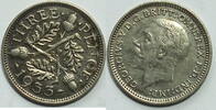Großbritannien 3 Pence 1933 vz 37.65 元 含税 ＋  133.79 元 运费