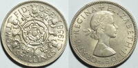 Großbritannien 2 Schilling 1958 Elizabeth II. vz - st 82.84 元 含税 ＋  133.79 元 运费