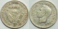 Südafrika 3 Pence 1946 ss 20.92 元 含税 ＋  133.79 元 运费