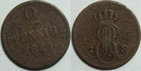 Hannover 2 Pfennig Ernst August -