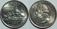 USA 25 Cent 2000 D Virginia  8.37 元 含税 ＋  133.79 元 运费
