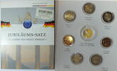 Deutschland 5 x 2 Euro 25 Jahre Deutsche Einheit Jubiläumssatz incl 1 DM und 1 DDR Mark -