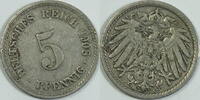 Kaiserreich 5 Pfennig 1908 A ss 8.37 元 含税 ＋  133.79 元 运费