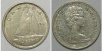 Kanada 10 Cent 1966 Kursmünze vz 25.10 元 含税 ＋  133.79 元 运费