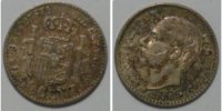 Spanien 50 Centimo 1880 ss Patina 117.14 元 含税 ＋  133.79 元 运费