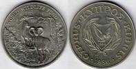 Cyprus 1986 Cyprus World Wildlife Fund 1 silver pound (CP33) -