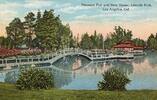 USA Lincoln Park, Los Angeles vintage, stamped postcard -