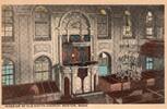USA Trinity Church interior Boston vintage postcard -