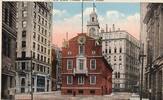 USA Old State House, Boston vintage postcard -