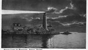 USA Boston Harbor vintage postcard -