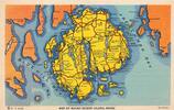 USA Mount Desert Island, Maine vintage postcard -