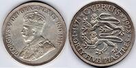 Cyprus 1928 Commemorative King George V silver Cyprus 45 piastres (CP7) -