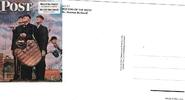 USA three postcards depicting Norman Rockwell illustrations -