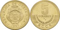 Costa Rica 5 Colones 1997 Stgl. 41.84 元  ＋  167.34 元 运费