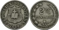 Dominikanische Republik 2 1/2 Centavos 1888 VZ 317.95 元  ＋  158.98 元 运费
