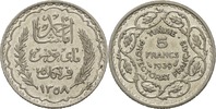 Tunesien 5 Francs Ahmad Pasha Bey -
