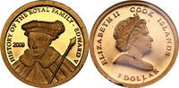United Kingdom Modern gold coins $1 Dollar Edward V Gold Coin Cook Islands 999% Pure Gold -