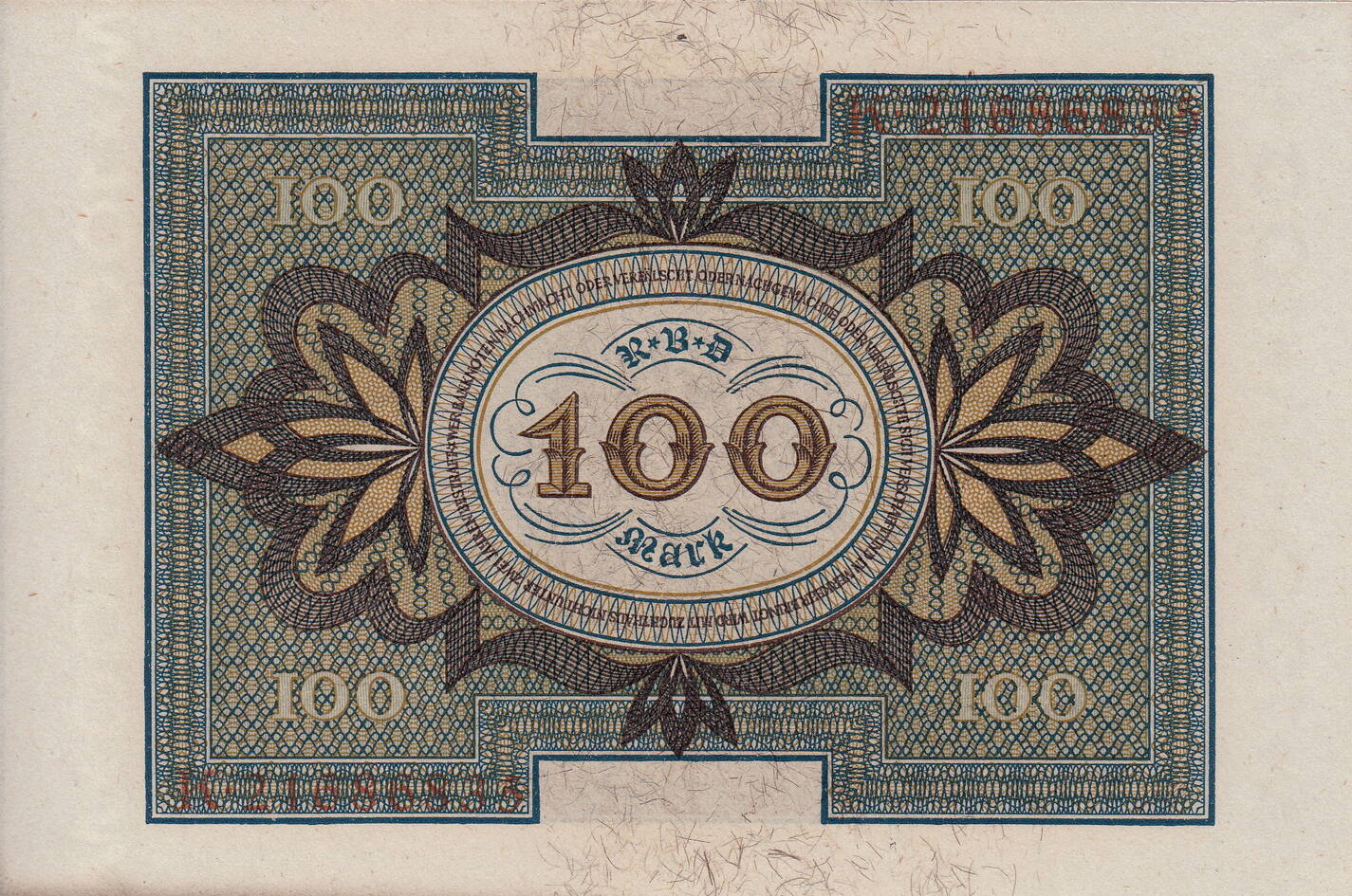 germany100mark1920horsemanp69bunc