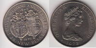Gibraltar 25 Pence 25 TH.WEDDING 1972 KM.6 unz 66.94 元 含税 ＋  200.81 元 运费