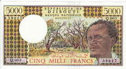 Djibouti 5.000 Francs P.38d -