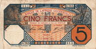 French West Africa 5 Francs P.5Ba -