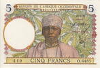 French West Africa 5 Francs P.21 -