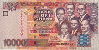 Ghana 10.000 Cedis 2002 P.35a unz 100.10 元 含税 ＋  200.19 元 运费