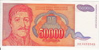 Yugoslavia 50.000 Dinara P.142 -