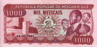 Mozambique 1.000 Meticais P.132 -