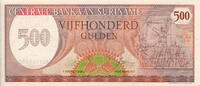Surinam 500 Gulden P.129 -