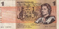 Australia 1 Dollar 1974 P.42a VF 150.61 元 含税 ＋  200.81 元 运费