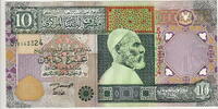 Libya 10 Dinars P.66 -