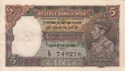 India 5 Rupees P.18b -