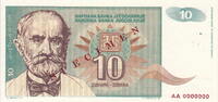 Yugoslavia 10 Dinara P.138s -