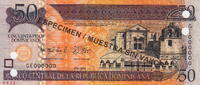 Dominican Rep. 50 Pesos SPECIMEN P.183s3 -