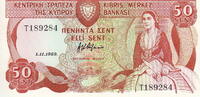 Cyprus 50 Cents P.52 -