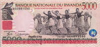 Rwanda 5.000 Francs P.28 -