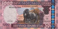 Rwanda 5.000 Francs P.33a -