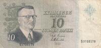 Finland 10 Markkaa Litt.A P.104a -