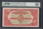 Tonga 1 Pound PMG 30 rare P.11a -