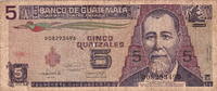 Guatemala 5 Quetzales P.74c -