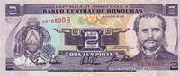 Honduras 2 Lempira P.72a -