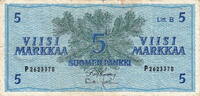 Finland 5 Marka P.106A -