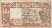 French West Africa 10.000 Francs P.109Ah -