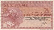 Surinam 2 1/2 Gulden P.117b -