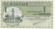 Surinam 1 Gulden ERROR SPOILT P.116h. -