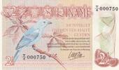 Surinam 2 1/2 Gulden Nr 000750 P.119,., -