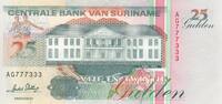 Surinam 25 Gulden Nr 777333 P.138b.. -