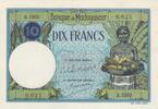 Madagascar 10 Francs 1937 P.36. unz 1,045.90 元 含税 ＋  200.81 元 运费