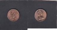 New Zealand 2 Cent KOWHAI FLOWER 1969 KM.32.1. unz 37.65 元 含税 ＋  200.81 元 运费